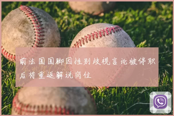 前法国国脚因性别歧视言论被停职后将重返解说岗位