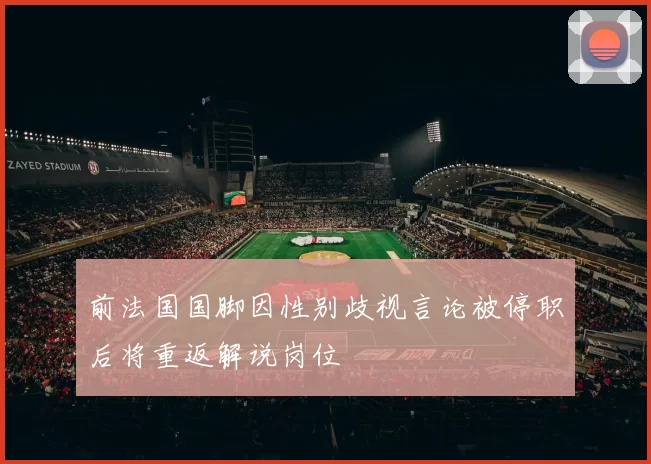 前法国国脚因性别歧视言论被停职后将重返解说岗位